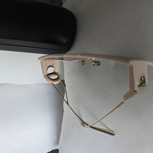 Chic Oversized Square Sunglasses - Black and Cream main image 8